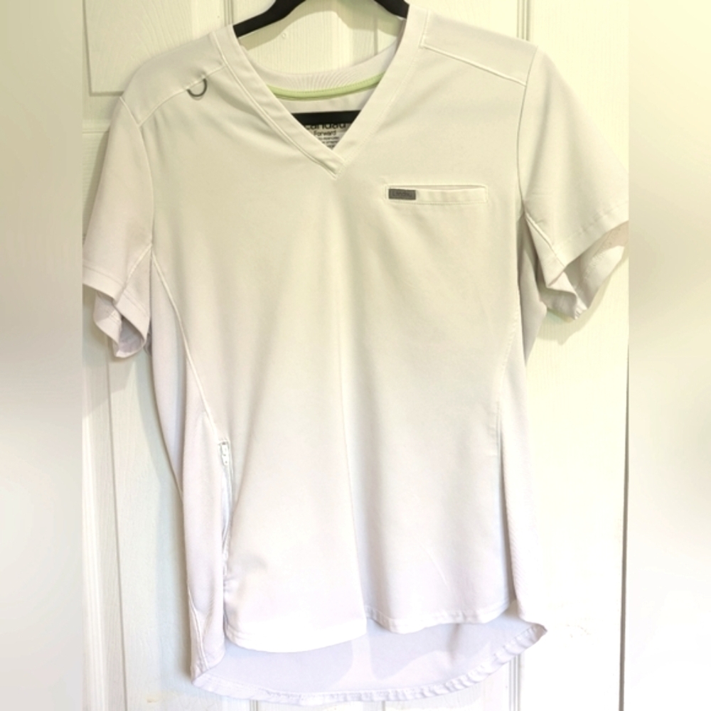 🩺 Landau Forward White Scrub Top - Picture 4 of 7
